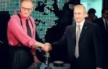 Larry King et Vladimir Poutine le 7 septembre 2000
