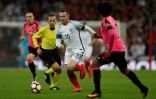 L'attaquant Wayne Rooney (c) lors de sa dernière sélection en équipe d'Angleterre face à l'Ecosse en qualif pour le Mondial-2018, le 11 novembre 2016 à Londres