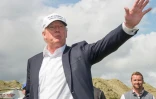 Donald Trump lors d'un tournoi de golf le 25 juin 2016 à Aberdeen en Ecosse 