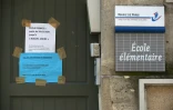 Ecole élémentaire parisienne fermée à cause du nouveau coronavirus, le 16 avril 2020