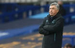 L'entraîneur italien d'Everton Carlo Ancelotti lors du match contre Southampton, le 9 juillet 2020 au stade Goodison Park à Liverpool