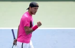 Lucas Pouille, N.1 français, au tournoi de Cincinnati (Ohio), le 13 août 2018