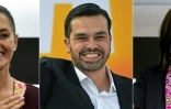 Cette combinaison de trois photos présente la favorite de l'élection présidentielle du 2 juin au Mexique, la candidate de la gauche au pouvoir Claudia Sheinbaum (G), le candidat minoritaire Jorge Alvarez Maynez (C), et la rivale de centre-droit de Sheinbaum Xochitl Galvez (droite). Photos respectivement prises à Mexico le 18 février 2024 pour Mme Sheinbaum, le 22 février 2024 pour M. Maynez et le 20 février 2024 pour Mme Galvez