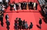 L'équipe du film "L'Agent secret" sur le tapis rouge de Cannes, le 18 mai 2025