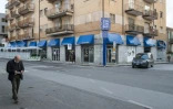 Le "Cin Cin Bar", en liquidation judiciaire, Ă Vibo Valentia, Italie, le 19 novembre 2021