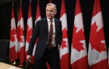 Le Premier ministre canadien Mark Carney après sa première conférence de presse à Ottawa, le 2 mai 2025
