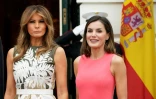 Melania Trump avec la reine d'Espagne à la Maison Blanche le 19 juin 2018