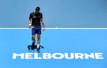 Le Serbe Novak Djokovic s'entraine pour l'Open d'Australie, le 12 janvier 2022, Ă Melbourne