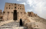 Une des entrées de la citadelle d'Alep, le 28 août 2008.