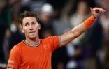Le Norvégien Casper Ruud, après sa victoire contre le Brésilien Felipe Meligeni, à Roland-Garros, le 28 mai 2024