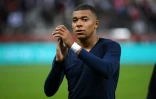 L'attaquant français  Kylian Mbappé à l'issue du match entre le Paris Saint-Germain et le Stade de Reims, le 29 août 2021 au stade Auguste-Delaune