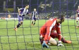 L'attaquant de Toulouse Wissam Ben Yedder (N.10) auteur de son 2e but  face à Brdeaux au Stadium, le 12 mars 2016