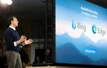 Présentation de Bing et Edge alimentés par l'IA chez Microsoft à Redmond, le 7 février 2023 dans l'Etat de Washington