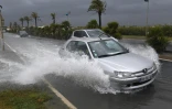 Une rue inondée le 13 octobre 2016 à Palavas-les-Flots
