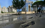 Le centre de Montpellier après les orages, le 6 septembre 2022