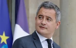 Le ministre français de la Justice, Gerald Darmanin, quitte le Palais de l'Elysée après la réunion hebdomadaire du cabinet, le 16 avril 2025