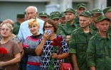 Des dizaines de milliers de personnes ont assisté aux funérailles d'Alexander Zakharchenko "président" de la République populaire de Donetsk, le 2 septembre 2018.