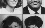 Montage des photos d'identité non datées de Jean-Claude Romand, de sa femme Florence et de leurs deux enfants Caroline et Antoine