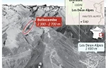 Localisation 3D du secteur de Bellecombe aux Deux-Alpes où plusieurs personnes ont été tuées dans une avalanche qui a emporté une groupe d'élèves de Lyon 