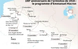 100e anniversaire de l'armistice : le périple de Macron