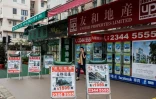 Une agence immobilière dans le district de Kowloon, à Hong Kong, en janvier 2019
