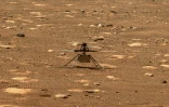 L'hélicoptère de la Nasa Ingenuity sur Mars le 7 avril 2021, photographié par le rover Perseverance