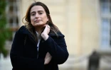 La secrétaire nationale des Ecologistes, Marine Tondelier, avant une rencontre à l'hôtel Matignon le 19 décembre 2024 à Paris