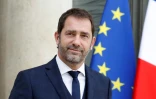 Le porte-parole du gouvernement Christophe Castaner quittant l'Elysée après un conseil des ministres le 4 octobre 2017