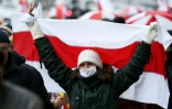 Manifestation contre le gouvernement, le 23 novembre 2020 à Minsk, au Bélarus
