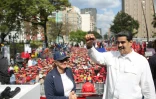 Nicolas Maduro lors d'une manifestation à Caracas le 9 mars 2019