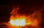 Barricades le 28 avril 2016 à Maracaibo au Venezuela