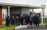 Des surveillants de la prison de Condé-sur-Sarthe, le 12 juin 2019