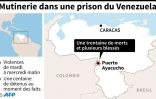 Puerto Ayacucho au Venezuela oĂą une mutinerie dans une prison a fait une trentaine de morts