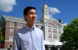 William Long, étudiant à Harvard et partisan de Donald Trump, une de ces nouvelles voix conservatrices dans les campus américains, le 10 mai à Boston