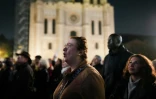Des manifestants sont rassemblés pour dénoncer le racisme et les discours de haine à Saint-Denis, le 28 octobre 2026