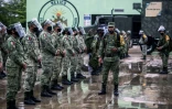 L'armée mexicaine déployée à Mérida, dans l'Etat du Yucatan, avant le passage de l'ouragan Delta, le 6 octobre 2020 au Mexique