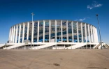 Vue générale du stade de Nijni Novgorod, le 21 mai 2018 