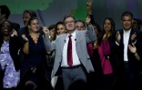 L'Insoumis Jean-Luc Mélenchon s'exprime lors de la première convention de la "Nouvelle union populaire écologique et sociale" (Nupes) à Aubervilliers