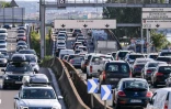 Chassé-croisé des vacanciers sur l'autoroute A7 samedi 31 juillet 2021 près de Lyon
