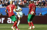 Le capitaine des Bleus Kylian Mbappé ouvre le score à la 60e minute du quart de finale remporté 2-0 par l'équipe de France face au Maroc le 9 juillet 2026 à Foxborough