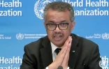 Le patron de l'OMS Tedros Adhanom Ghebreyesus, le 23 mars 2020 à Genève