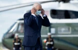 Le président américain Joe Biden avant d'embarquer à bord d'Air Force One sur la base d'Andrews dans le Maryland, le 10 septembre 2021