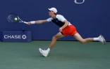 L'Italien Jannik Sinner contre l'Américain Christopher Eubanks à l'US Open, le 1er septembre 2022 à New York 