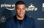 La star du PSG  Kylian Mbappé aux Trophées UNFP à Paris, le 15 mai 2022