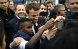 Emmanuel Macron Ă Sarcelles (Seine-Saint-Denis), le 27 avril 2017