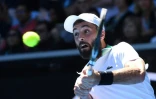 Le Français Benoît Paire lors du match contre l'Autrichien Dominic Thiem, le 21 janvier 2017 à Melbourne, lors du 3e tour de l'Open d'Australie