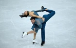 Laurence Fournier Beaudry et Guillaume Cizeron médailles d'or en danse sur glace aux JO de Milan Cortina, le 11 février 2026 à Milan
