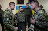 Le président ukrainien en visite à Kharkiv le 29 mai 2022