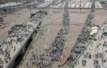 Des pèlerins musulmans lors du hajj à Mina, en Arabie Saoudite, le 1er septembre 2017