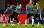 Les Monégasques préparent leur match de Ligue des champions face au CSKA, le 17 octobre 2016 à Moscou